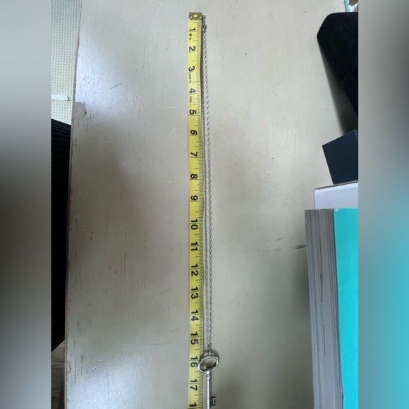 🔴Authentic TIFFANY & CO Sterling Silver Long Chain large KeyPendent Necklace 🔴 - Picture 10 of 13